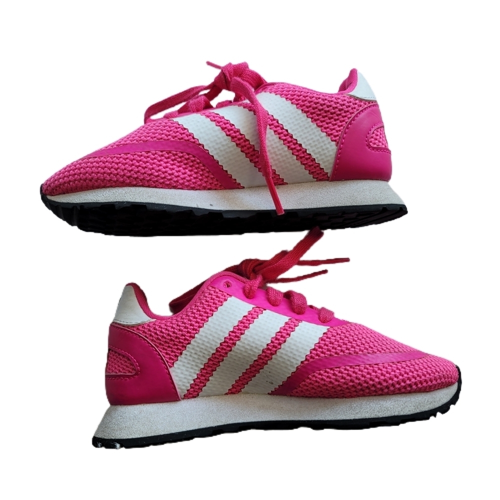 Adidas Sneakers Kids Size 11 Pink K Ortholite Lace Up
